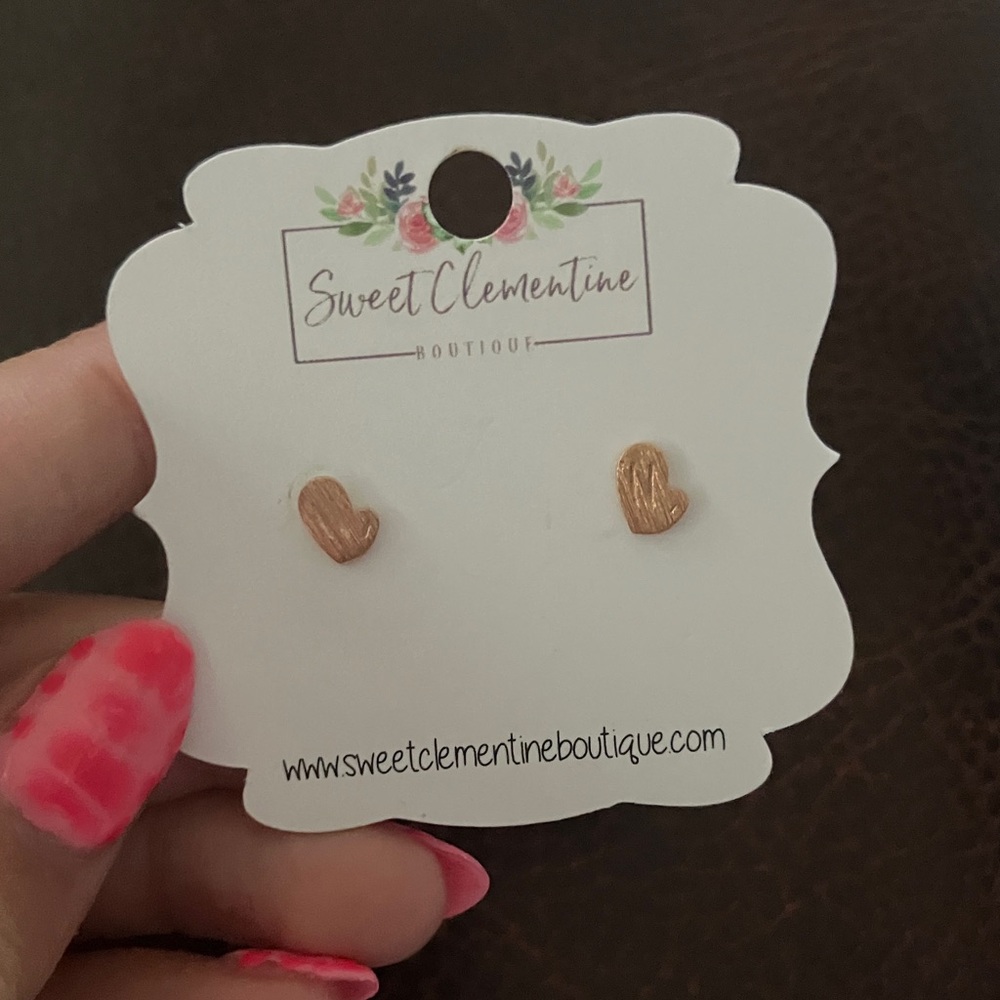 Rose Gold mitten Stud Earrings